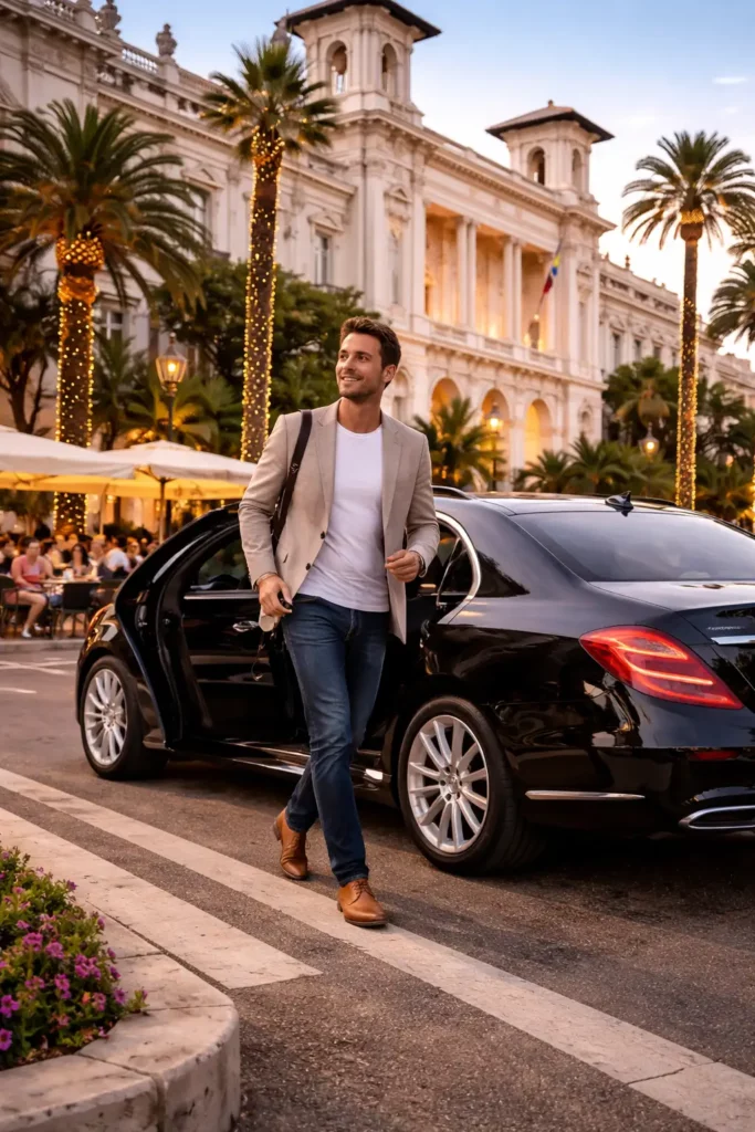 chauffeur prive sanremo mise a disposition shopping casino restaurant