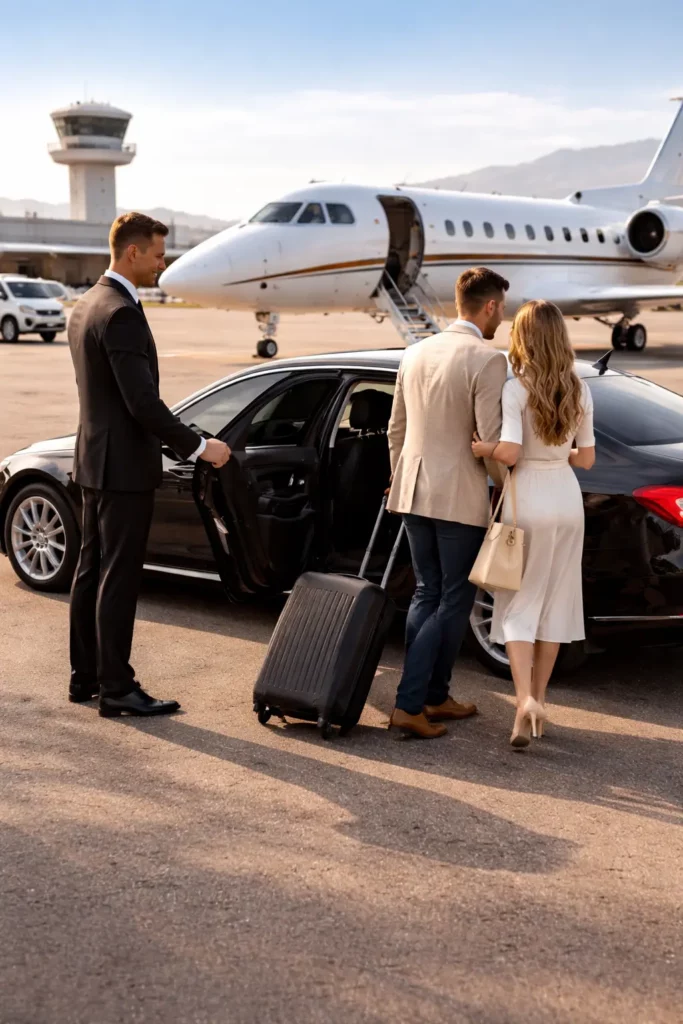 chauffeur prive transfert aeroport nice eze voiture luxe