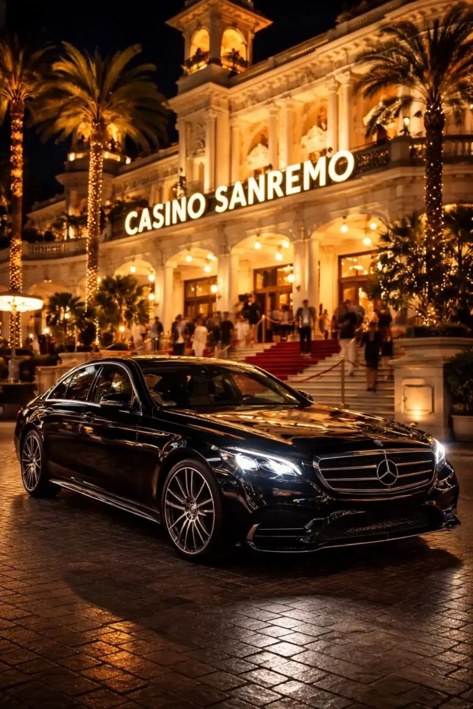 chauffeur prive sanremo vip evenement luxe casino transport premium