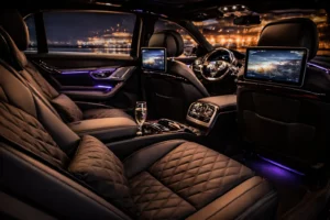 Intérieur Mercedes Classe S chauffeur privé luxe