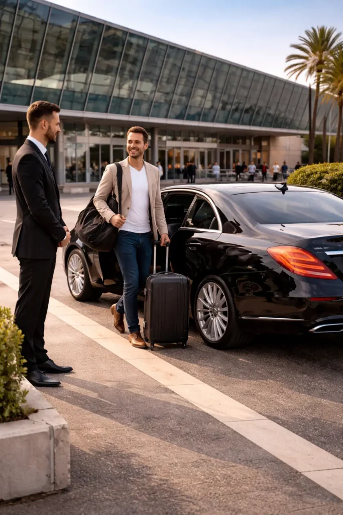 transfert aeroport nice sanremo chauffeur prive voiture luxe