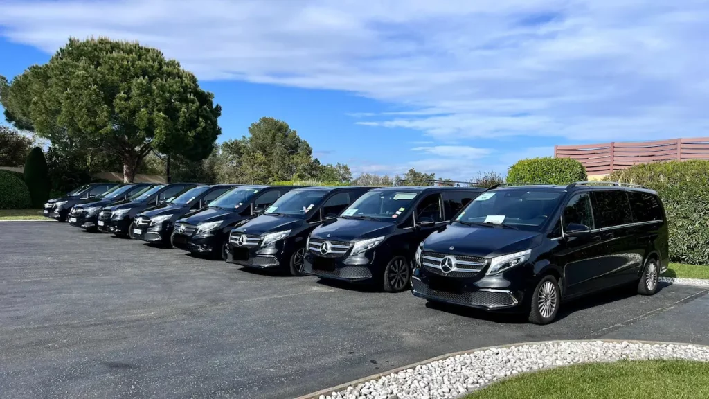 chauffeurs prives mercedes classe v transport evenement luxe cote d azur